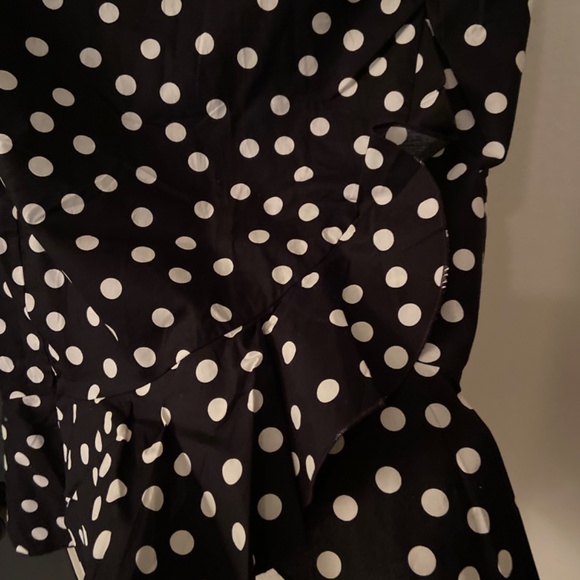 Polka Dot Ruffle Trim Skirt - Picture 2 of 4